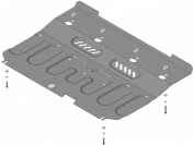 Ковер багажный модельный высокий борт для Hyundai Solaris 2010-2017, Элерон 70601