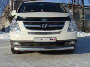 Защита передняя нижняя 75х42 мм для автомобиля Hyundai H-1 2007-2013, TCC Тюнинг HYUNH110-01