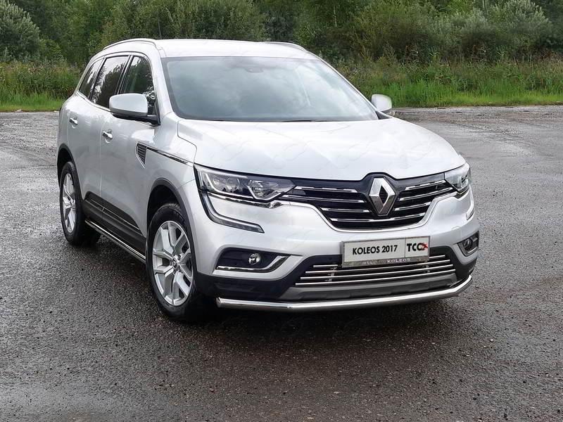 Защита передняя нижняя 60,3 мм для автомобиля Renault Koleos 2017-, TCC Тюнинг RENKOL17-40