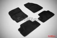 Ковры салонные 3D черные для Toyota Corolla E140 2007-2013, Seintex 83941