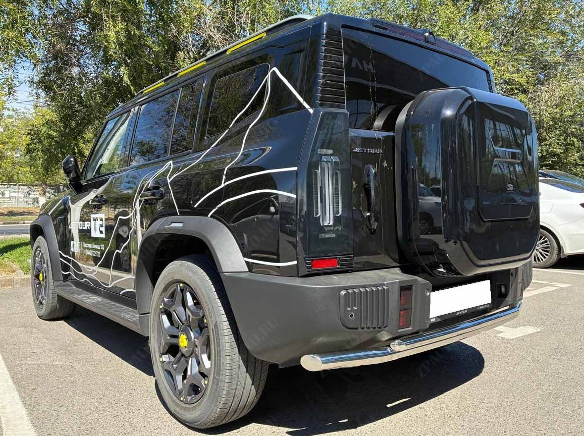 Защита заднего бампера двойная для автомобиля JETOUR T2 2024 арт. JET.T2.24.16