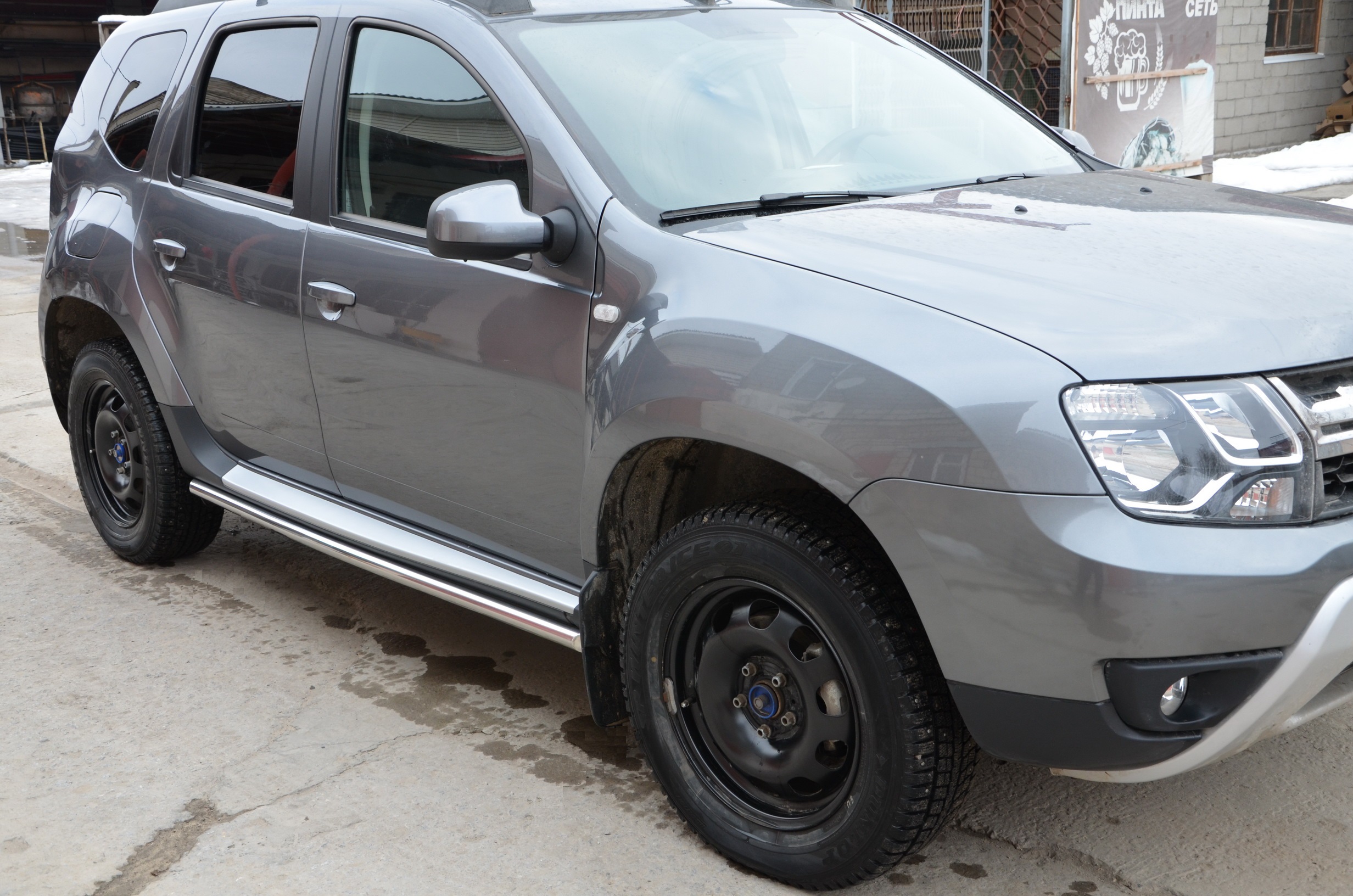 Защита штатного порога для автомобиля RENAULT Duster Dakar 2017, Россия RDD.17.30