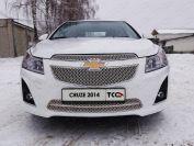 Решетка радиатора нижняя (треугольник) для автомобиля Chevrolet Cruze (седан/хетчбэк) 2013- TCC Тюнинг арт. CHEVCRUZE14-06