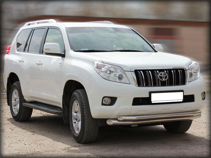 Дуга передняя по низу бампера d-76+60 для Toyota Land Cruiser 150 Prado, Технотек LCPR10_1
