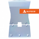 Защита  радиатора и картера (2 части)  BMW Х1 E84 2009-2014 V-1,8; 2,0 2WD , ALFeco, алюминий 4мм, арт. ALF3412al