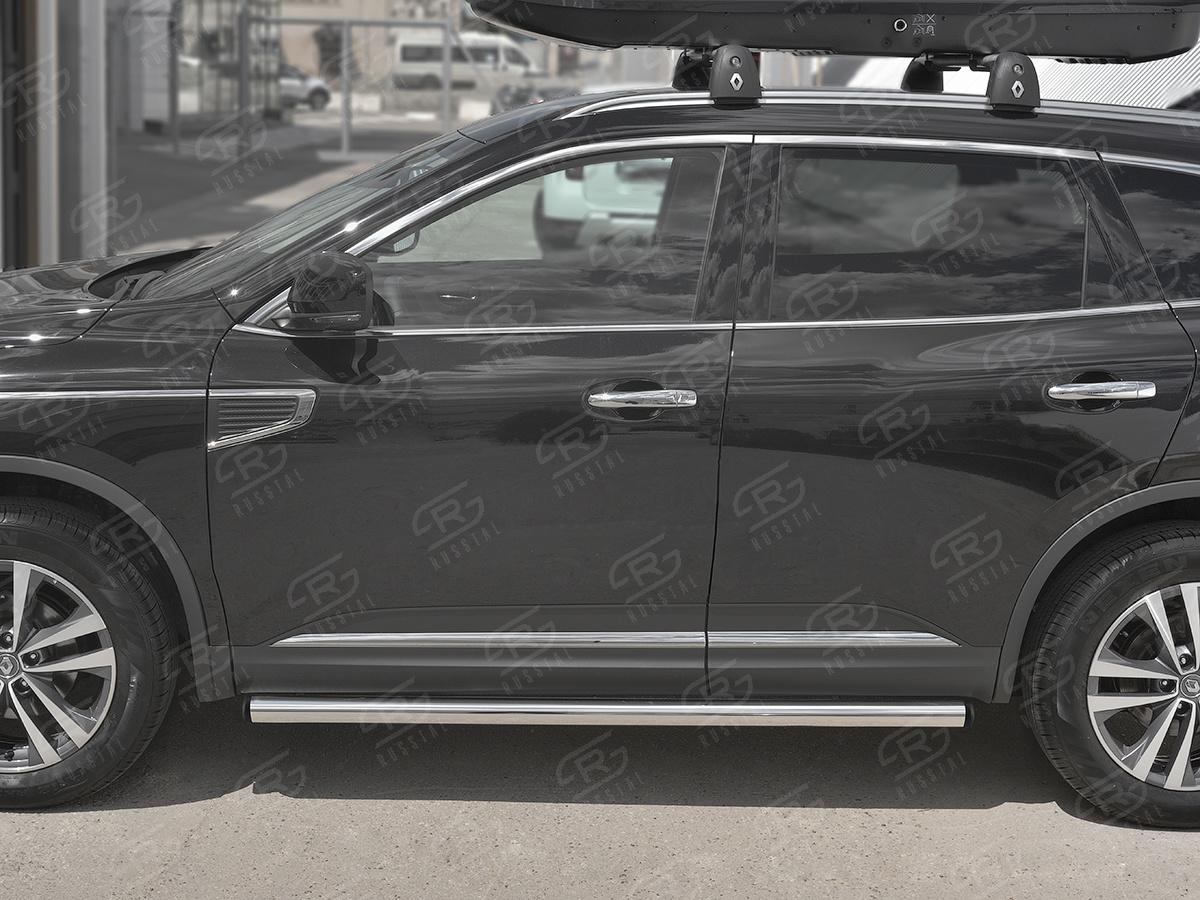 Пороги труба d57 (вариант 2) RKT-0029722 для автомобиля RENAULT KOLEOS 2017-, Slitkoff