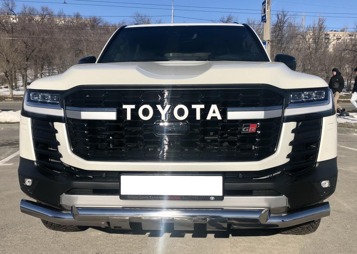 Защита переднего бампера (G)        для автомобиля TOYOTA Land Cruiser 300 GR Sport 2021(Комфорт+) арт. TLCGRS300.21.05