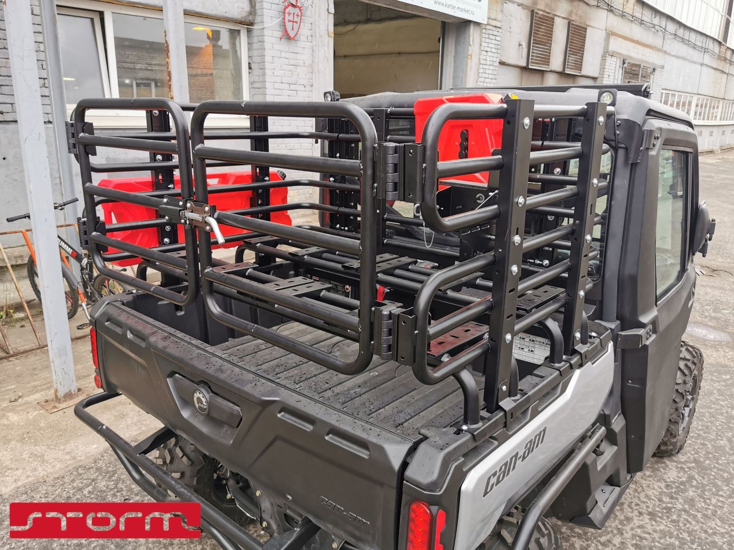 Удлинитель бортов кузова увеличенный для CAN-AM Traxter/Defender 2021 -, труба , STORM, арт. MP 0673