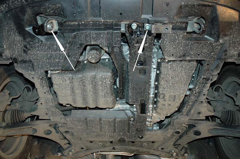 Защита картера и КПП для CITROEN C4 AirCross  2012 - 2017, V-2,0 АТ, Sheriff, сталь 2,0 мм, арт. 05.1282