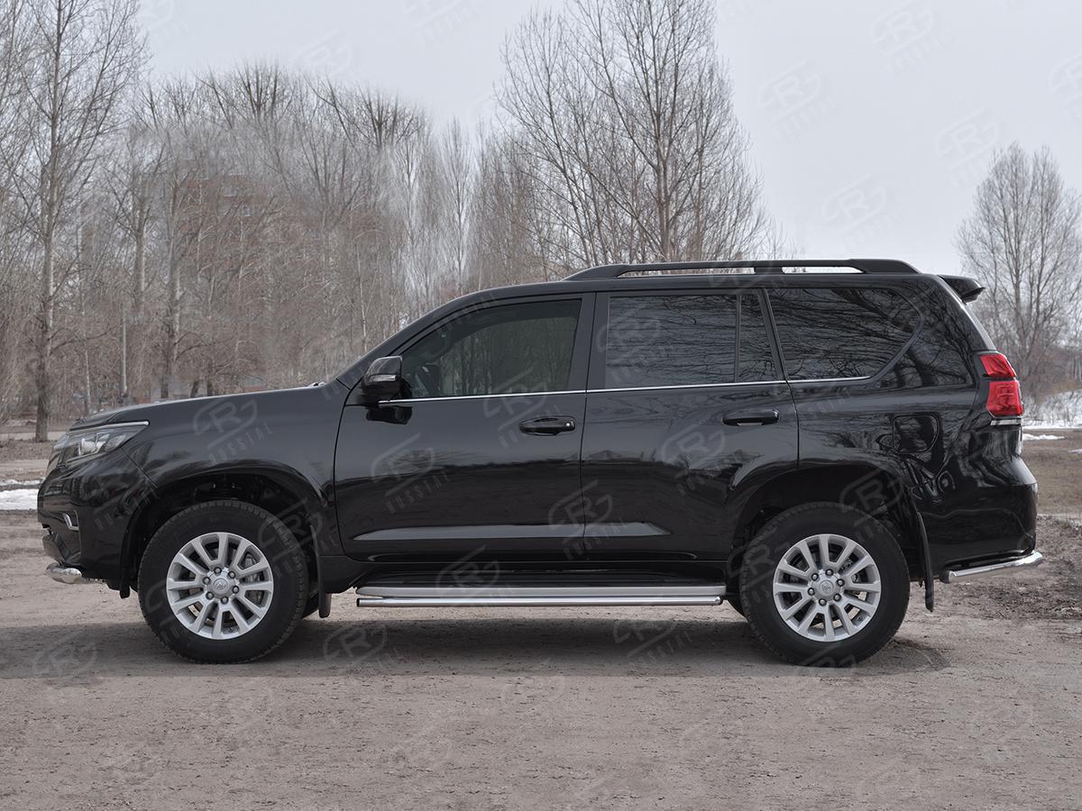 Защита порогов d42 LCPT-002866 для автомобиля TOYOTA LC PRADO 150 2017-, РусСталь