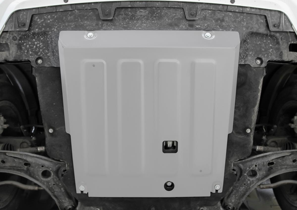 Защита картера и КПП Rival для Haval Jolion РКПП FWD (кроме комплектации Comfort) 2021-н.в., алюминий 3 мм, с крепежом, штампованная, 333.9421.1