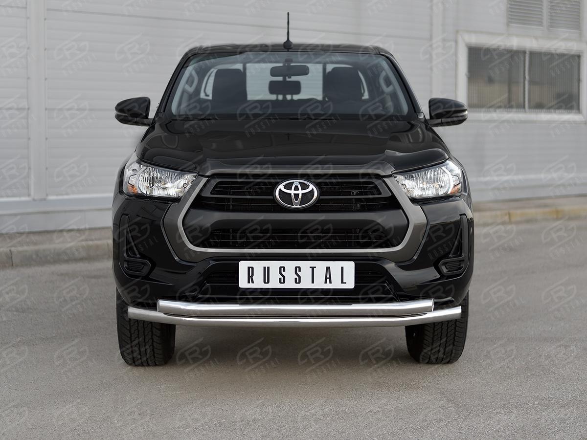TOYOTA HILUX 2020- Защита переднего бампера d57 секции-d57 секции THZ-003495