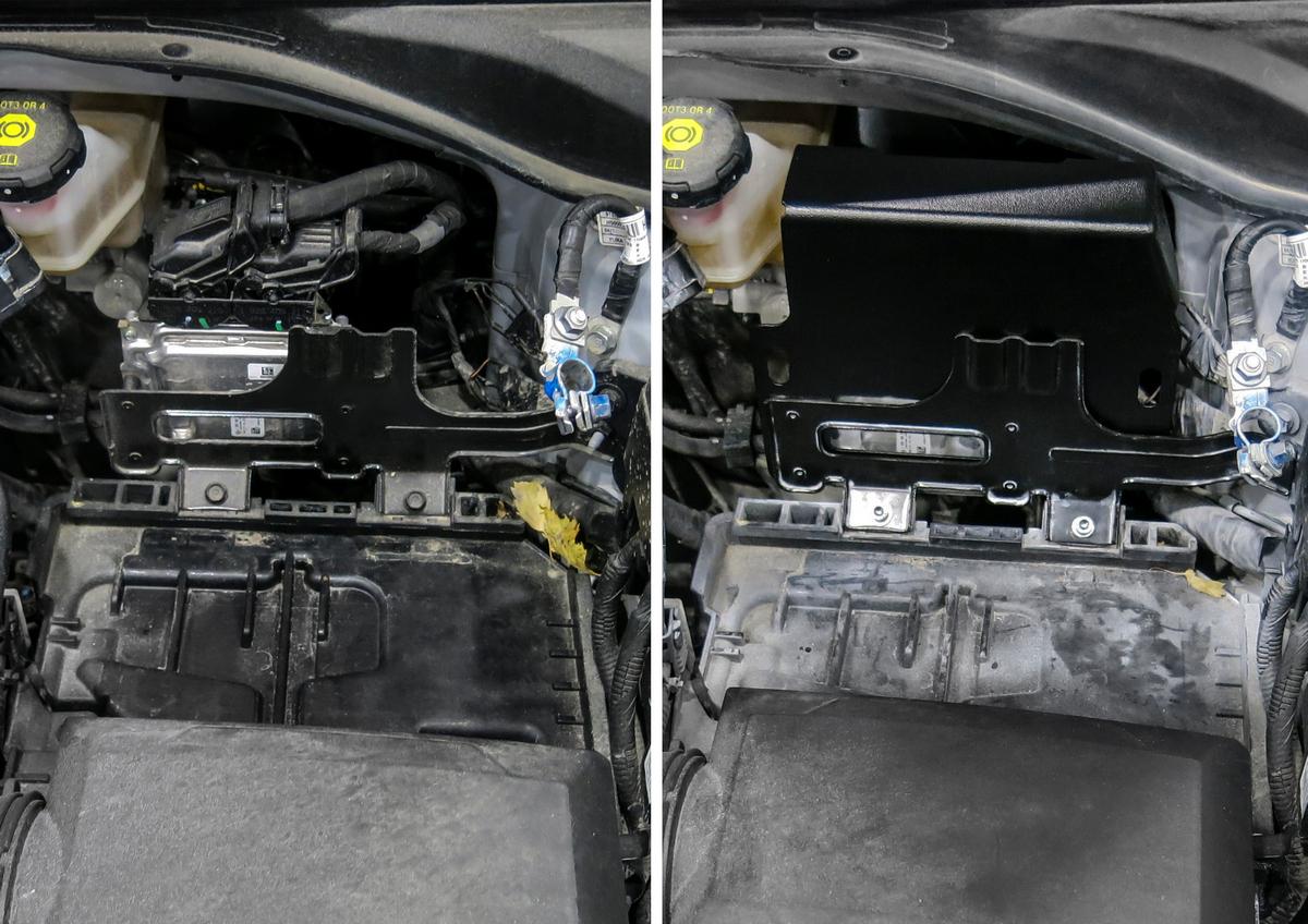 Защита электронного блока управления АвтоБроня для Kia Rio X-Line хэтчбек (V - 1.4; 1.6) 2017-2021, сталь 1.8 мм, с крепежом, 111.02843.1