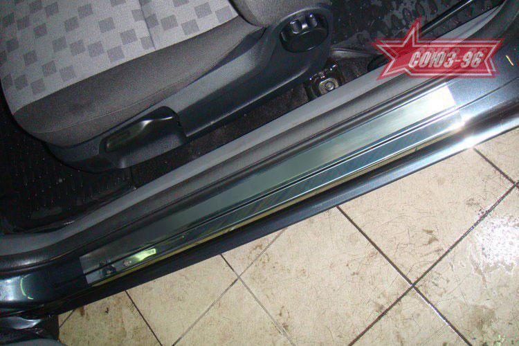 Накладка на внутренние пороги без логотипа для Ford Focus III 5D Turnier 2011, Союз-96 FFOC.31.3692