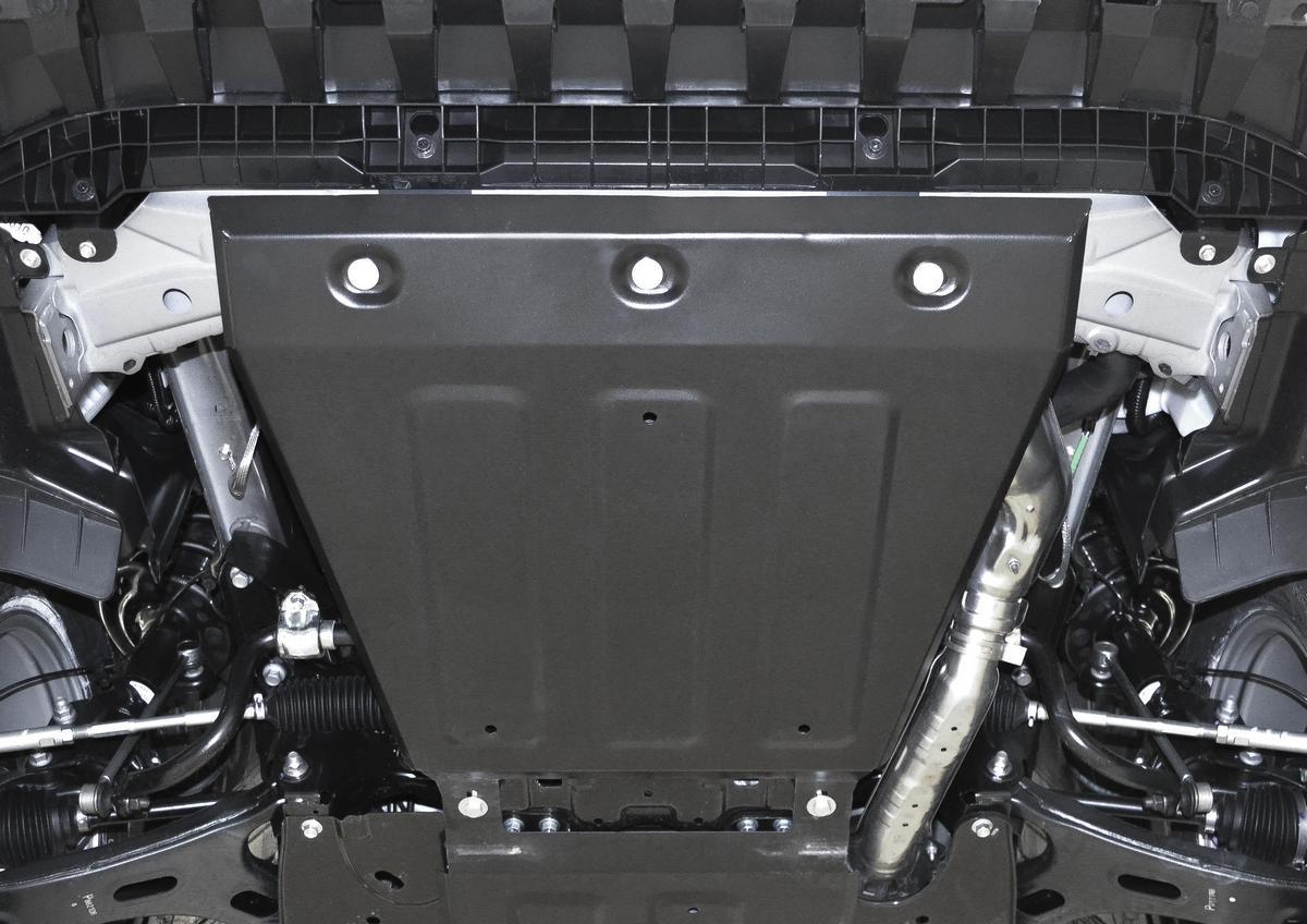 Защита картера Rival для Subaru XV II 4WD 2017-н.в., сталь 1.8 мм, с крепежом, штампованная, 111.5432.1