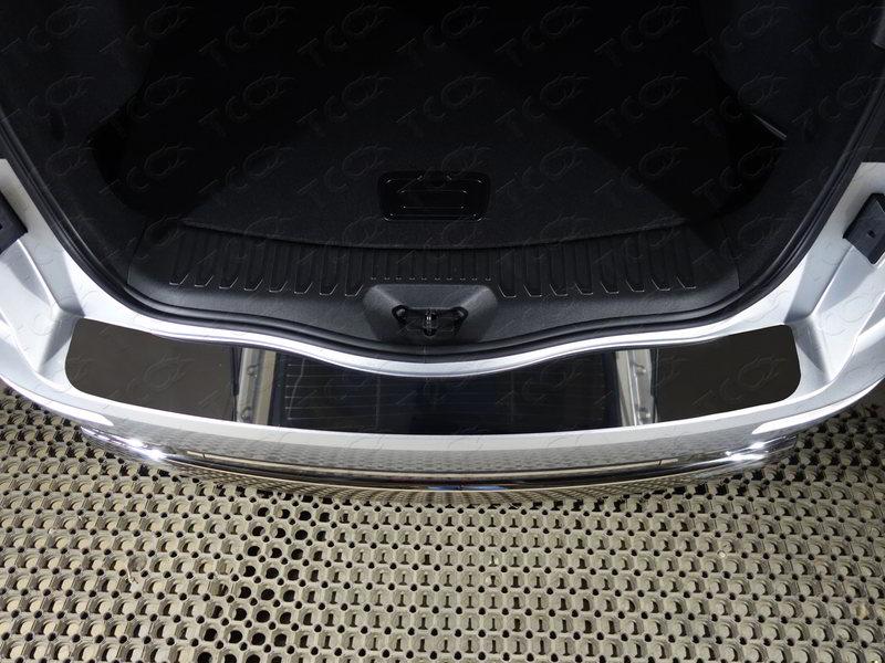 Накладка на задний бампер (лист зеркальный) для автомобиля Renault Koleos 2017-