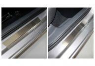 Накладки на пороги внутренние (лист шлифованный) 4шт для автомобиля Skoda Rapid 2020- TCC Тюнинг арт. SKORAP20-03