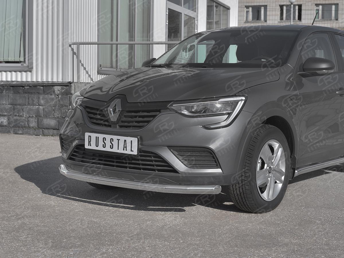 Защита переднего бампера d57 секции для автомобиля Renault Arkana арт. RARZ-003310, Slitkoff