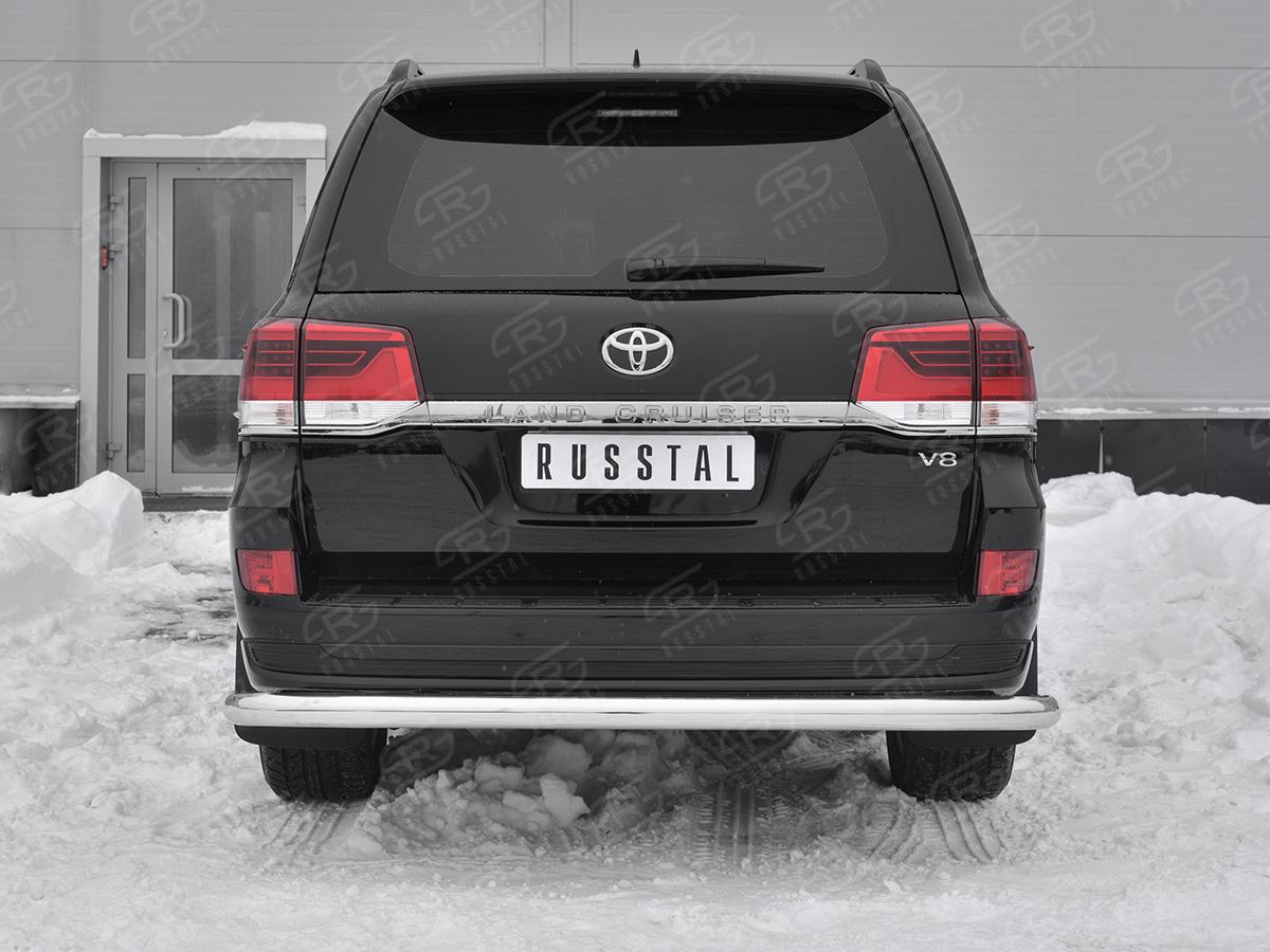 Защита заднего бампера d76 секции TLCZ-003123 для автомобиля TOYOTA LAND CRUISER 200 2018 EXECUTIVE LOUNGE, Slitkoff