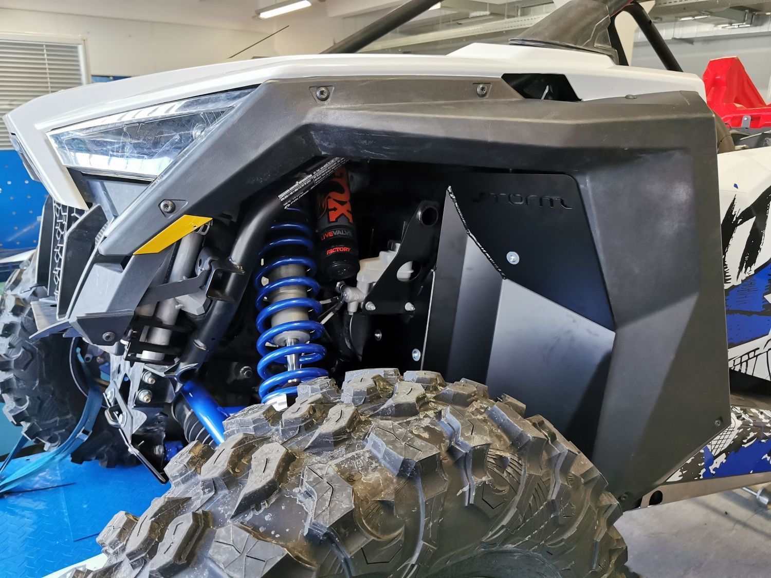 Защита колесных арок для POLARIS RZR PRO XP 2019 -, алюминий 3 мм, STORM, арт. 40.4888