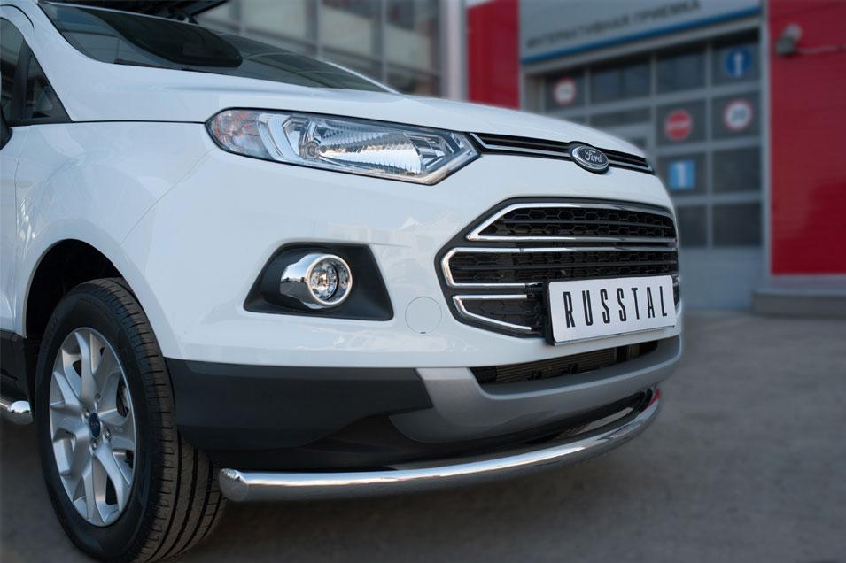 Защита переднего бампера d57 для Ford EcoSport 2014, Slitkoff FEZ-002053