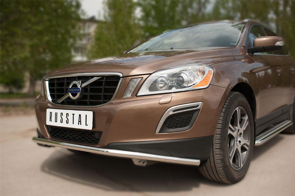 Защита переднего бампера d42 для Volvo XC60, Slitkoff VXCZ-002075