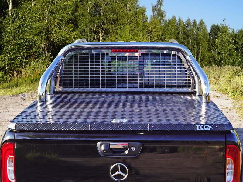 Защита кузова и заднего стекла (для крышки без надписи) 76,1 мм для автомобиля Mercedes-Benz X-Class 2018-, TCC Тюнинг MERXCL18-37