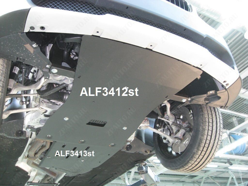 Защита  кпп для BMW Х1 E84 2009-2014  V-1,8; 2,0 2WD , ALFeco, сталь 2мм, арт. ALF3413st