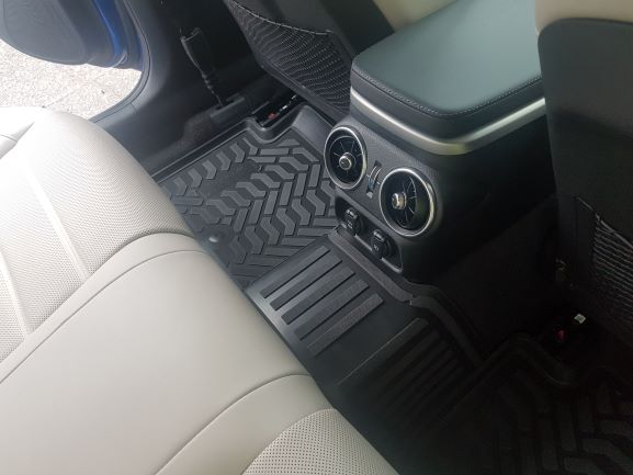 Ковры модельные (высокий борт) для Kia Stinger 4WD (2017-) (3D с подпятником) , Элерон, арт. 60854