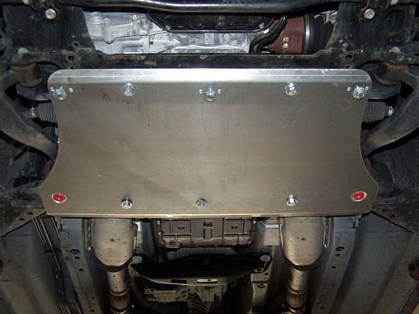 Алюминиевая защита картера на Infiniti FX 35, алюминий 5 мм, Sheriff (Шериф) 15.1013