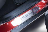 Накладка на внутренние пороги без логотипа для Chery Tiggo 5 2015-, Союз-96 CTG5.31.7093