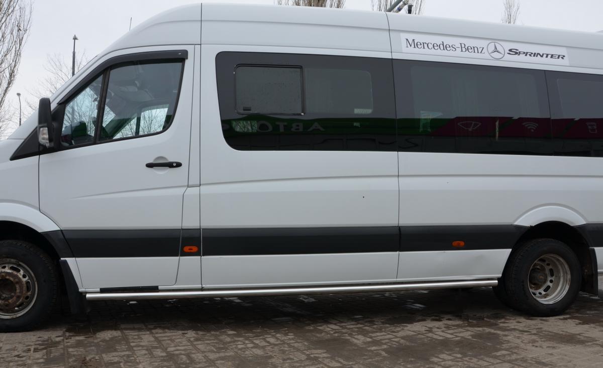 Защита штатного порога для автомобиля Mercedes Sprinter арт.  MBS.12.32, Россия