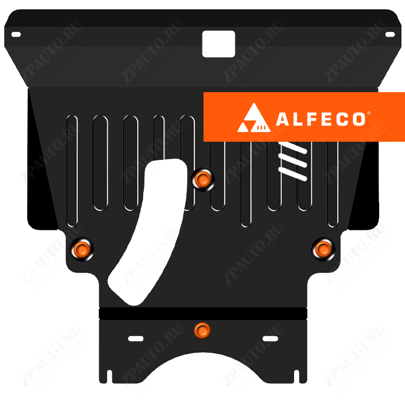 Защита  картера и КПП Toyota Caldina (T240) 2002-2007 V-all 4WD , ALFeco, сталь 2мм, арт. ALF24151st