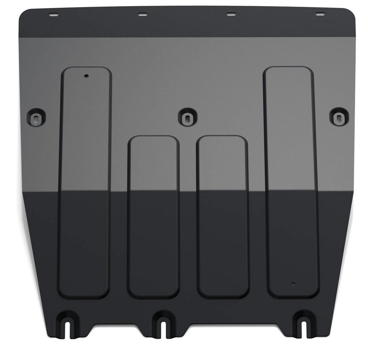 Защита картера и КПП Rival для MAN TGE МКПП FWD (3.180) 2017-н.в., сталь 1.8 мм, с крепежом, штампованная, 111.5858.1