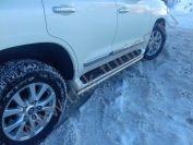 Защита штатного порога под порог для автомобиля TOYOTA Land Cruiser 200 Executive 2016 арт. TLCE200.16.31