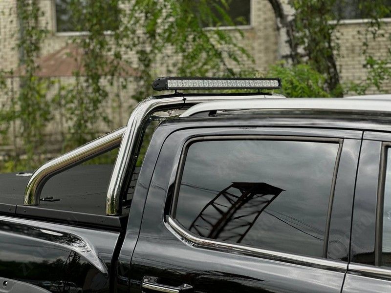 Защита кузова и заднего стекла (для крышки) 76,1 мм со светодиодной фарой Foton Tunland V9 2.0 Diesel АКПП 4WD 2024 арт. FOTTUNV925-19