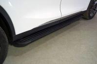Пороги алюминиевые "Slim Line Black" 1820 мм для автомобиля Cheryexeed TXL 2020- арт. CHEREXETXL20-26B