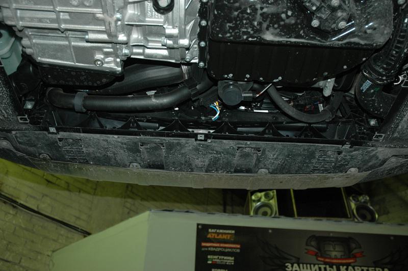 Защита картера и КПП для AUDI Q 3  2011 -, V-2,0 АТ, Sheriff, алюминий 5 мм, арт. 02.2332