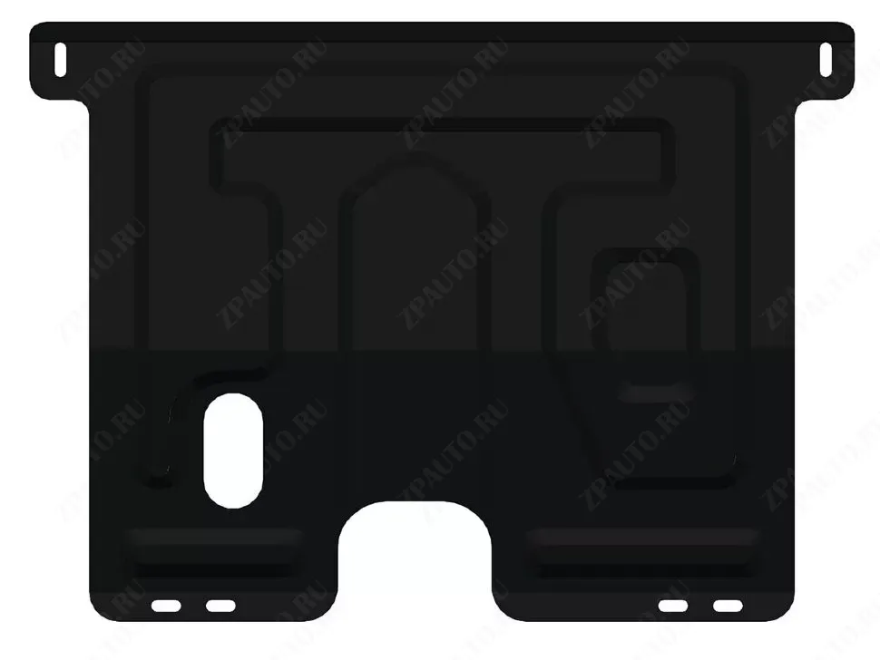 Защита  картера и КПП Ravon Matiz 2015-2016 V-all , ALFeco, сталь 1.5мм, арт. ALF0501st-1