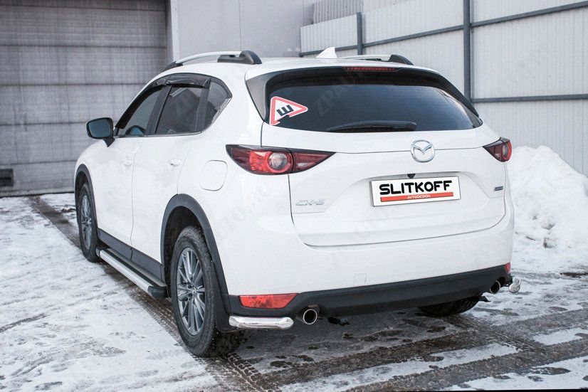 Уголки d57 Mazda CX-5 (2017-2023) , Slitkoff, арт. MZCX175-07
