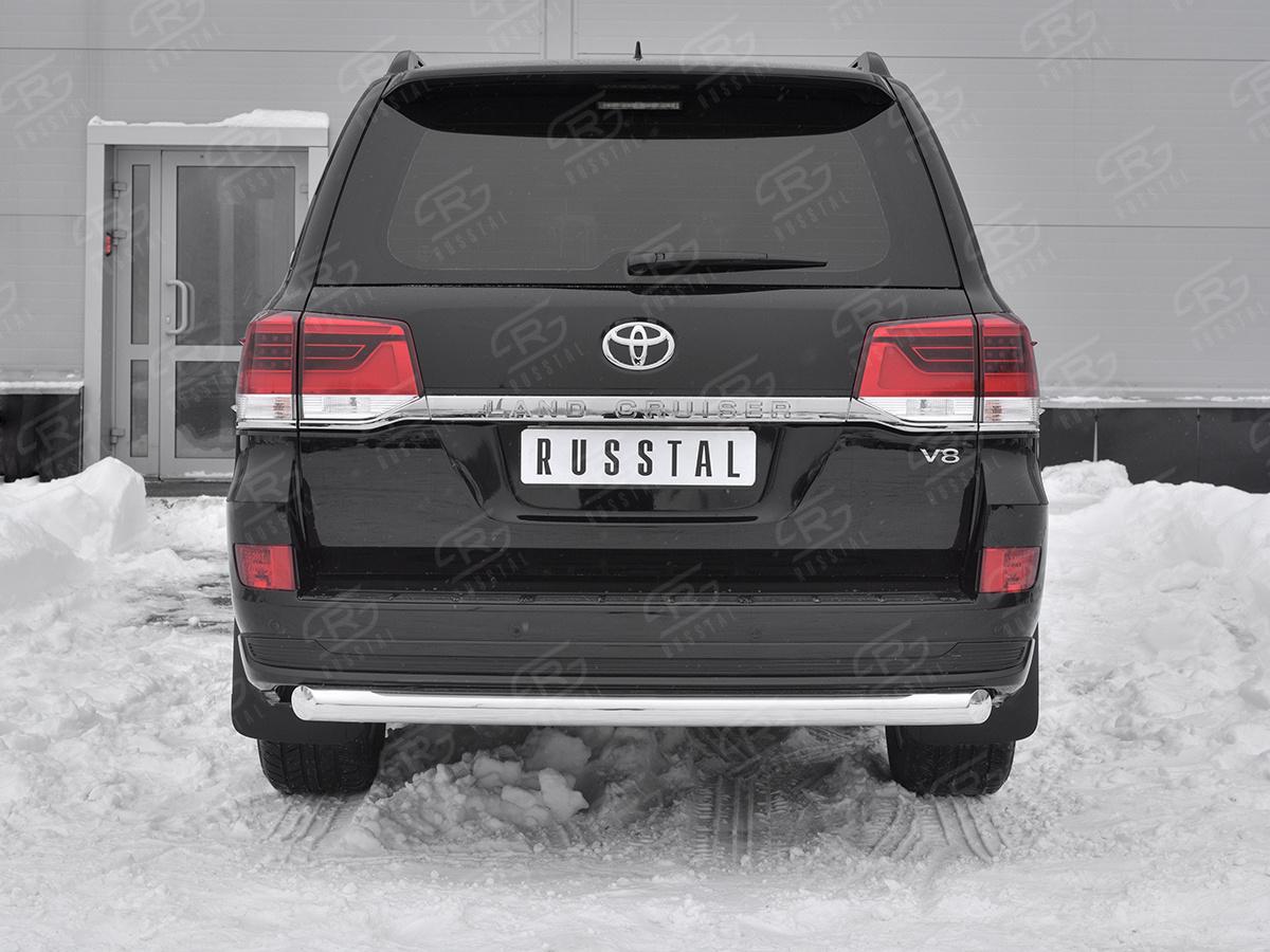 Защита заднего бампера d76 дуга TLCZ-003120 для автомобиля TOYOTA LAND CRUISER 200 2018 EXECUTIVE LOUNGE, Slitkoff