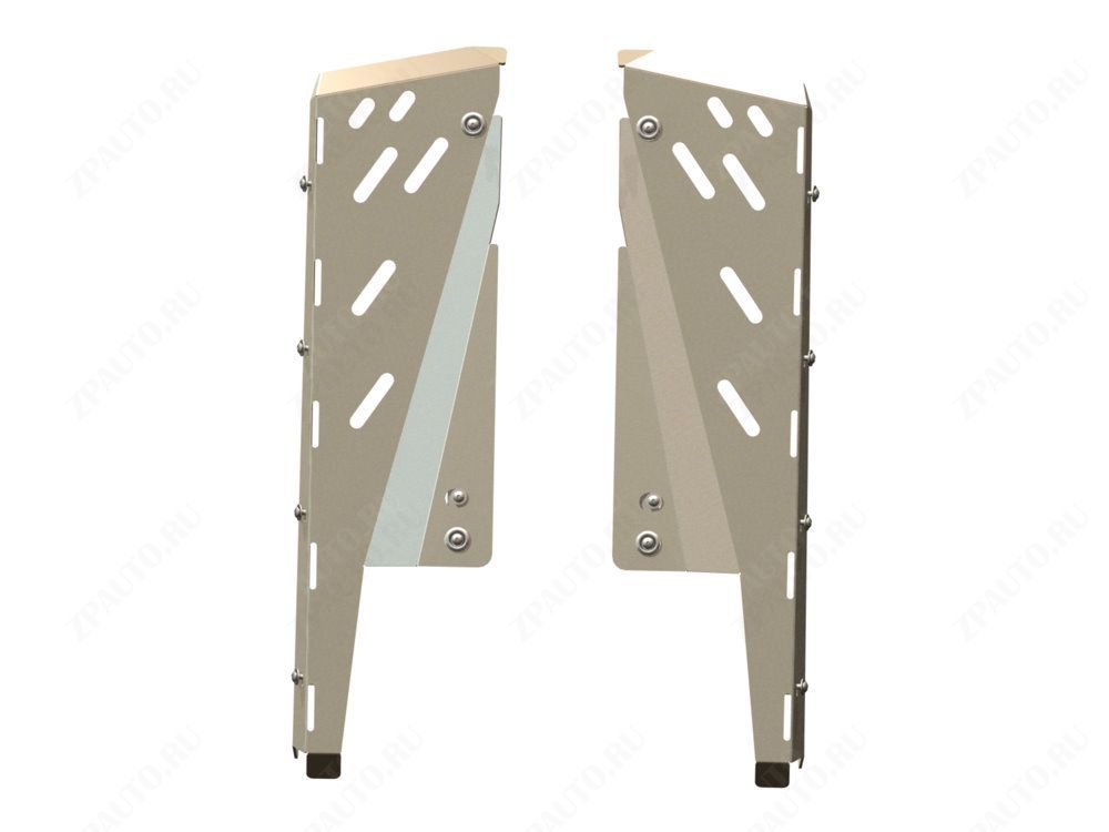 Защита порогов для POLARIS RZR 900 XP 2011-14, алюминий 4 мм, STORM, арт. 2239