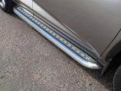 Пороги с площадкой 60,3 мм для автомобиля Lexus NX 300h 2014-2017 (кроме F-Sport), TCC Тюнинг LEXNX300H14-10