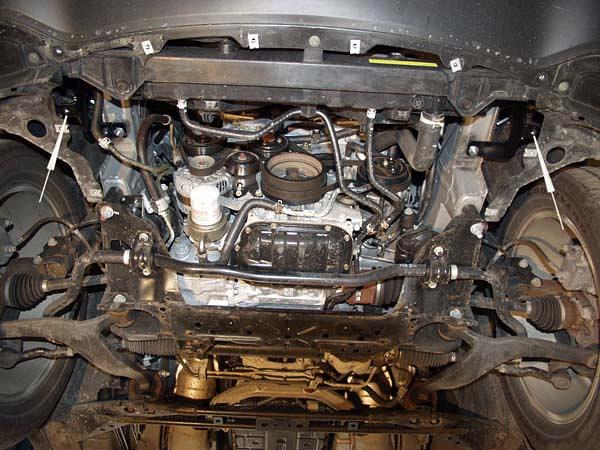 Алюминиевая защита картера на Infiniti FX 35, алюминий 5 мм, Sheriff (Шериф) 15.1013