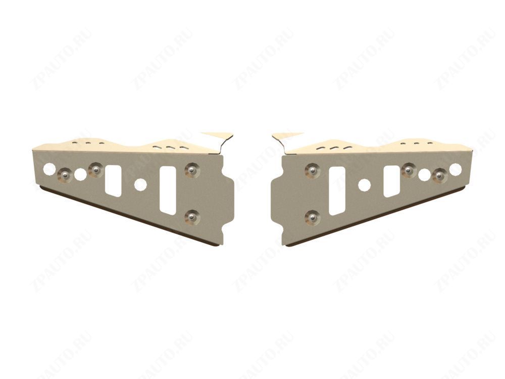 Защита передних рычагов для POLARIS RZR 900 XP 2011-14, алюминий 4 мм, STORM, арт. 2240