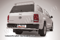 Защита заднего бампера d57 Volkswagen Amarok (2010-2016) Black Edition, Slitkoff, арт. VWAM13-012BE