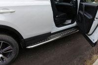 Пороги с площадкой 60,3 мм для автомобиля Toyota RAV4 2015-, TCC Тюнинг TOYRAV15-16