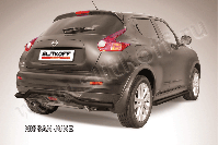 Защита заднего бампера d57 волна черная Nissan Juke (2010-2014) , Slitkoff, арт. NJ2WD-009B