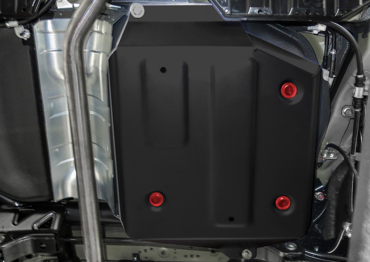 Защита топливного бака АвтоБроня для Mitsubishi Outlander III (V - 2.0) FWD 2012-2018 2018-н.в., штампованная, сталь 1.8 мм, с крепежом, 111.04053.1