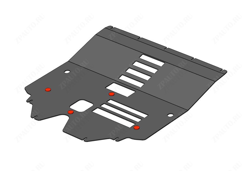 48.07ABC Защита картера ДВС и КПП CHANGAN UNI-T, (2020-) (Алюминий 4мм)